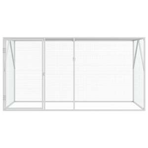 Ptačí klec Antracit 208 x 102 x 108 cm Pozinkovaná ocel - obrázek 3