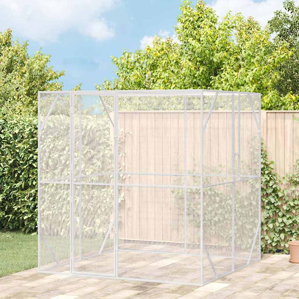 Bird Aviary Anthracite 209x202x214 cm Steel