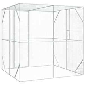 Ptačí klec Antracit 209 x 202 x 214 cm Pozinkovaná ocel - obrázek 5