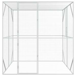 Ptačí klec Antracit 209 x 202 x 214 cm Pozinkovaná ocel - obrázek 3