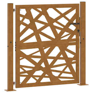 Zahradní branka 100 x 100 cm odolná ocel, lehký design - obrázek 2