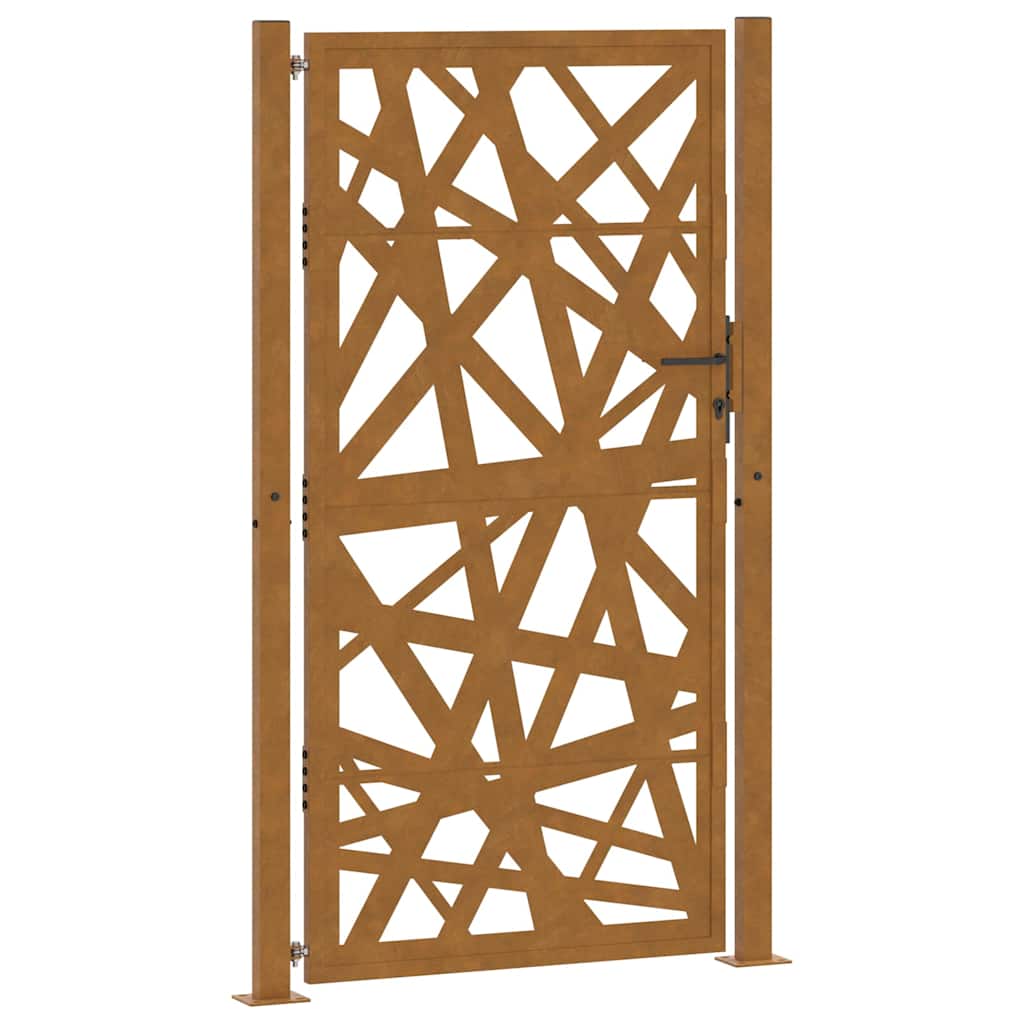 vidaXL Zahradní brána 100 x 200 cm odolná ocel, lehký design