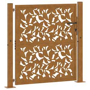 Zahradní brána 100 x 100 cm, odolná ocel, design křídla - obrázek 2