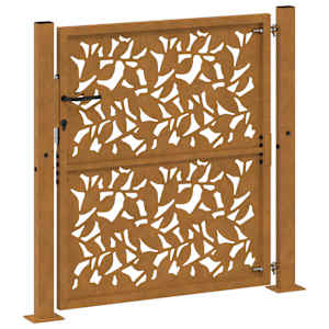 Zahradní brána 100 x 100 cm, odolná ocel, design křídla - obrázek 7