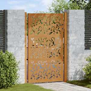 Vrtna vrata 100x150 cm, odporna na vremenske vplive, dizajn s krilom