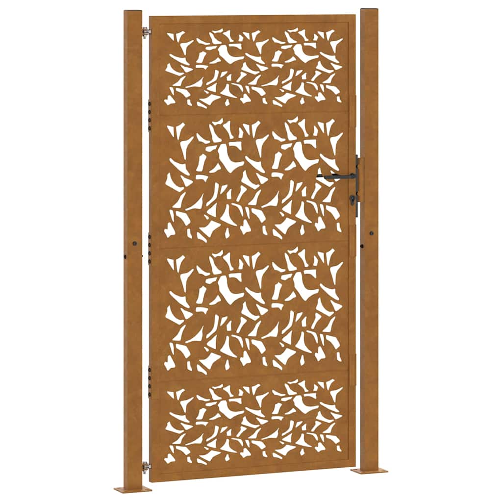 vidaXL Zahradní brána 100 x 175 cm, ocelový design s povětrnostními vlivy
