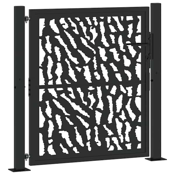 vidaXL aiav&auml;rav, must, 100 x 100 cm, terasest, mustriline