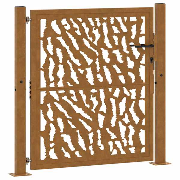vidaXL aiav&auml;rav 100 x 100 cm ilmastikukindlast terasest, mustriline