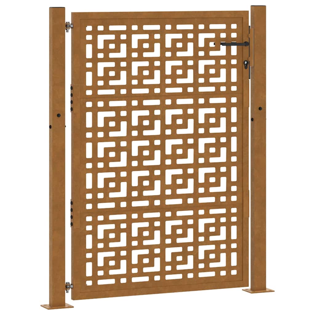 vidaXL Zahradní brána 100 x 150 cm odolná ocel s křížovým designem