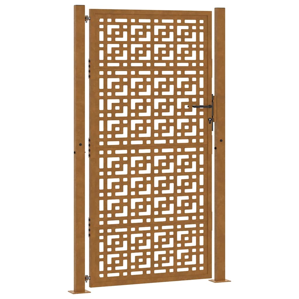 vidaXL Zahradní brána 100 x 175 cm odolná ocel s křížovým designem