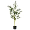 vidaXL Kunstlik oliivipuu 450 Lehed 120 cm Rohelised