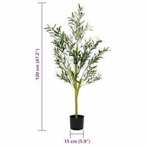 Umělý olivovník 450 listů 120 cm zelený - obrázek 5