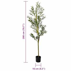 Umělý olivovník 800 listů 200 cm zelený - obrázek 5