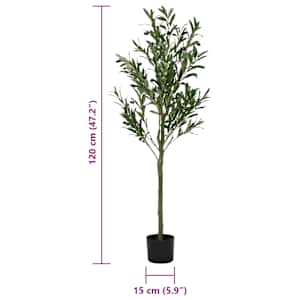 Umělý olivovník 450 listů 120 cm zelený - obrázek 5