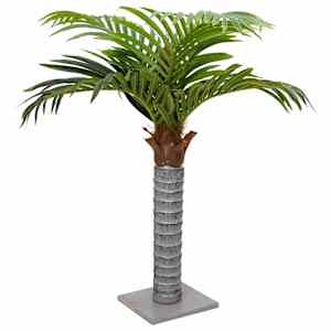 vidaXL kunstpalm 6 lehte 100 cm roheline