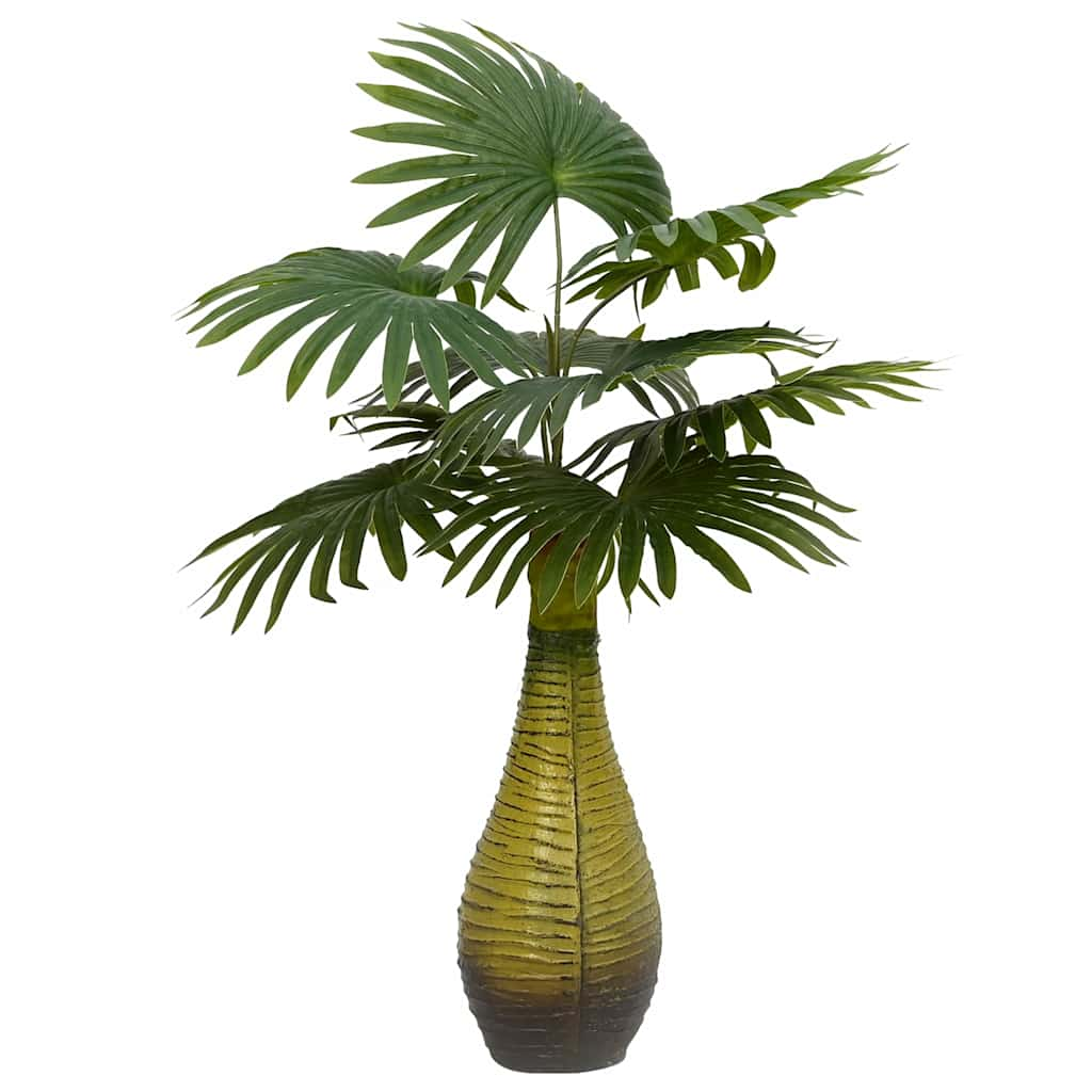 vidaXL Palme Künstlich 9 Blätter 65 cm Grün