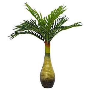 Umělá palma 9 listů 70 cm zelená