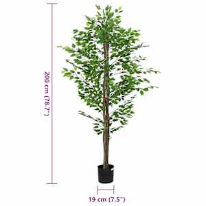 Umělý fíkus 1260 listů 200 cm zelený - obrázek 5