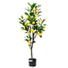 vidaXL kunstlik sidrunipuu 136 lehed 120 cm rohelised