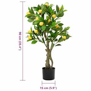 Umělý citronovník 234 listů 90 cm zelený - obrázek 5