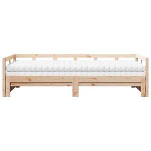 Válenda s přistýlkou a matracemi 80 x 200 cm masivní borovice - obrázek 4