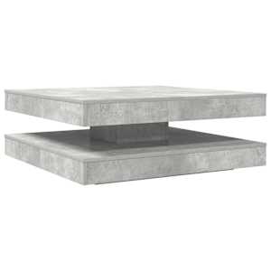 Konferenční stolek otočný o 360º betonově šedý 90x90x34,5 cm - obrázek 2