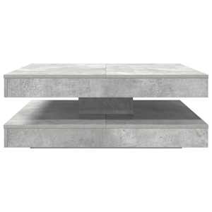 Konferenční stolek otočný o 360º betonově šedý 90x90x34,5 cm - obrázek 4