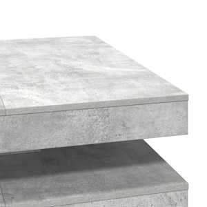 Konferenční stolek otočný o 360º betonově šedý 90x90x34,5 cm - obrázek 8