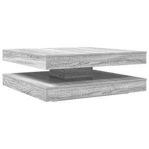 Konferenční stolek otočný o 360º šedý sonoma 90x90x34,5 cm - obrázek 6