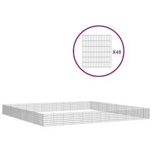 vidaXL loomade aedik 48 paneeli 54x60 cm tsingitud raud