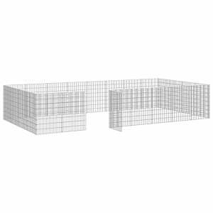 Ohrádka pro zvířata 24 panelů 54 x 80 cm pozinkované železo - obrázek 6
