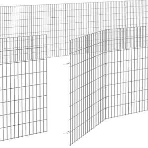 Ohrádka pro zvířata 48 panelů 54 x 80 cm pozinkované železo - obrázek 7