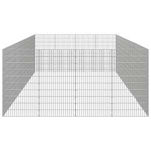 Ohrádka pro zvířata 24 panelů 54 x 100 cm pozinkované železo - obrázek 5