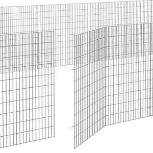Ohrádka pro zvířata 48 panelů 54 x 100 cm pozinkované železo - obrázek 7