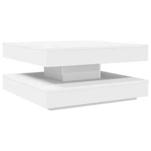 Konferenční stolek otočný o 360º bílý 70 x 70 x 34,5 cm - obrázek 6