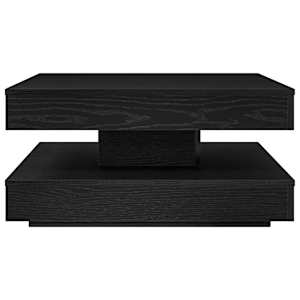 Konferenční stolek otočný o 360º černý 70 x 70 x 34,5 cm - obrázek 4