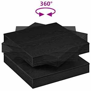 Konferenční stolek otočný o 360º černý 70 x 70 x 34,5 cm - obrázek 7