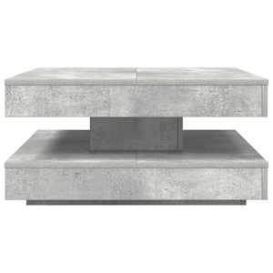 Konferenční stolek otočný o 360º betonově šedý 70x70x34,5 cm - obrázek 5