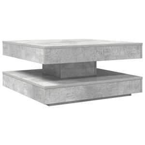 Konferenční stolek otočný o 360º betonově šedý 70x70x34,5 cm - obrázek 6