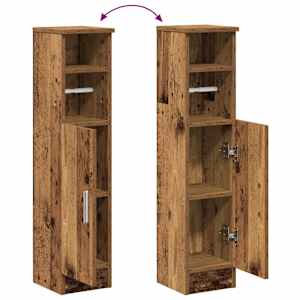 Koupelnová skříňka s držákem rolí old wood 20,5 x 22 x 90 cm - obrázek 8