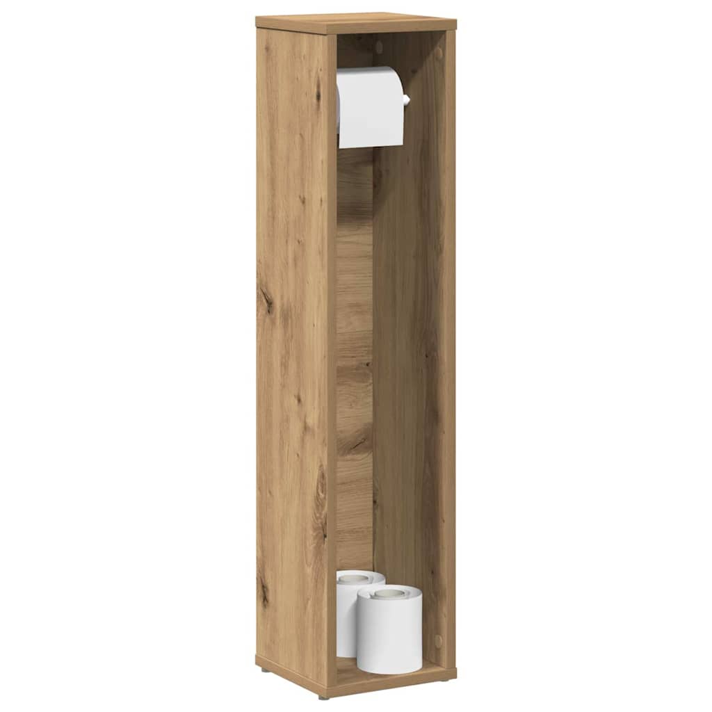 vidaXL Badezimmerschrank mit Rollenhalter Artisan Oak 20,5x20x90 cm
