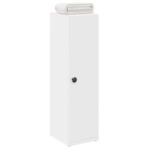 Kopalniška omarica z držalom za zvitke bela 20,5x22x72 cm