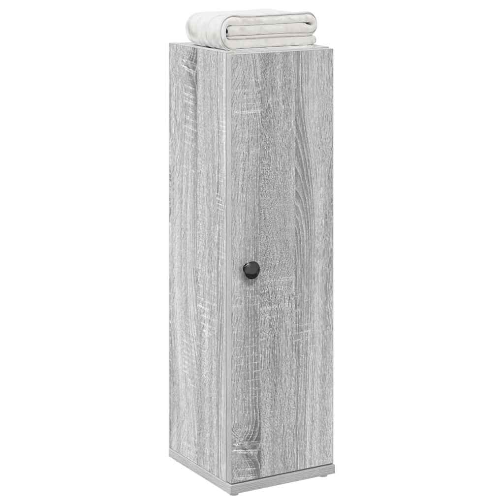 Badezimmerschrank mit Rollenhalter Grau Sonoma 20,5x22x72 cm