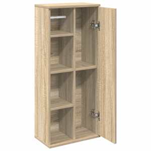 Koupelnová skříňka s držákem rolí dub sonoma 39 x 22 x 90 cm - obrázek 5