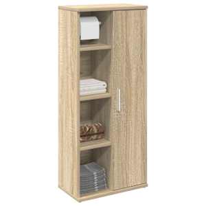 Kopalniška omarica z držalom za zvitke sonoma hrast 39x22x90 cm