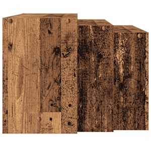 Hnízdové stolky 3 ks old wood kompozitní dřevo - obrázek 5