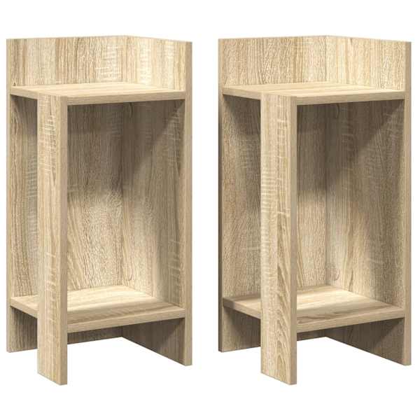 vidaXL lisalauad 2 tk riiuliga, Sonoma tamm, 25,5x27x60 cm