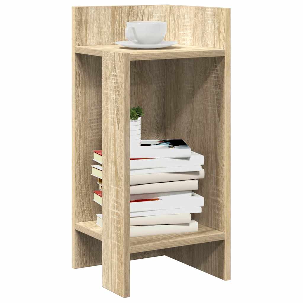 vidaXL Beistelltische 2 Stk. mit Ablage Sonoma-Eiche 25,5x27x60 cm