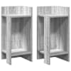 vidaXL lisalauad 2 tk riiuliga, hall Sonoma tamm, 25,5x27x60 cm