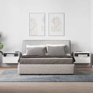 Nástěnné noční stolky 2 ks bílé 45x26x28,5 cm - obrázek 3